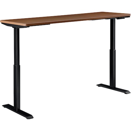 Interion By Global Industrial Sit Stand Desk, 30 in D X 28 to 46 in H, 72 in W X 695781WN